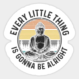 Buddha Vintage Retro Sticker